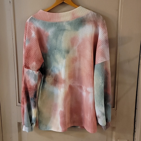 Haptics Tie Die Sweater.  Very Soft - Picture 5 of 5